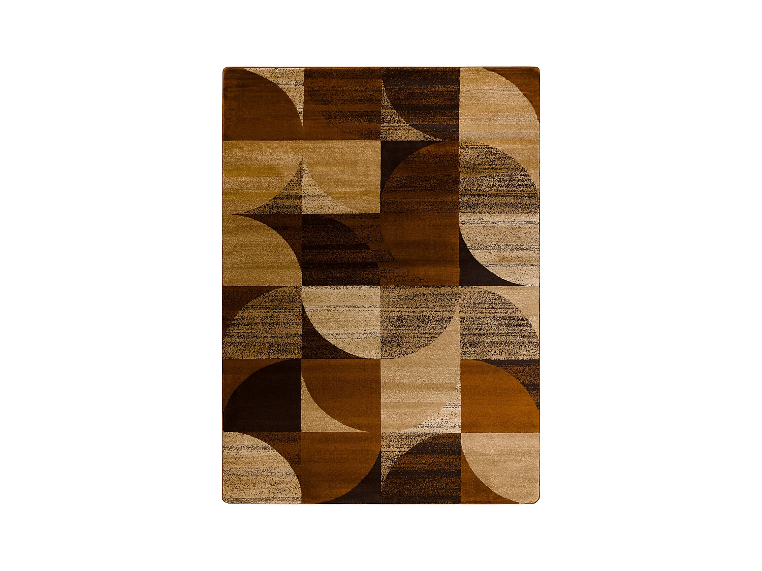 Tapis ROYAL H387 Géométrique - marron / moutarde beige 300x400 cm