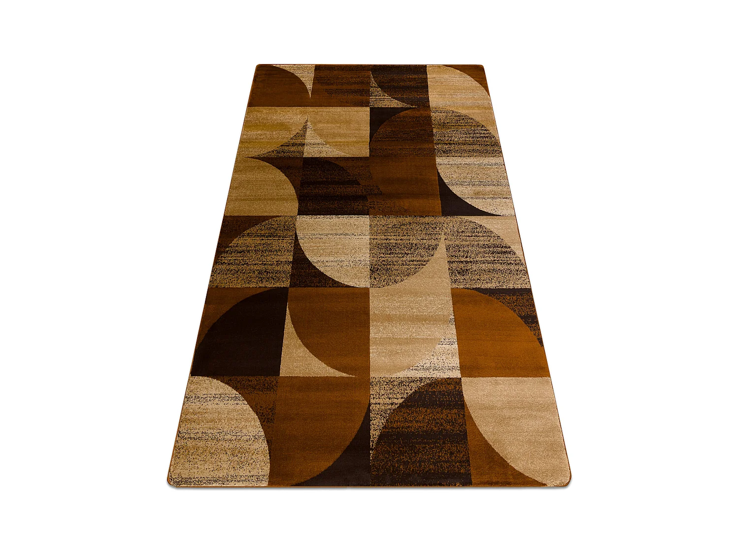 Tappeto ROYAL H387 Geometrici - marrone / mostarda beige 250x350 cm