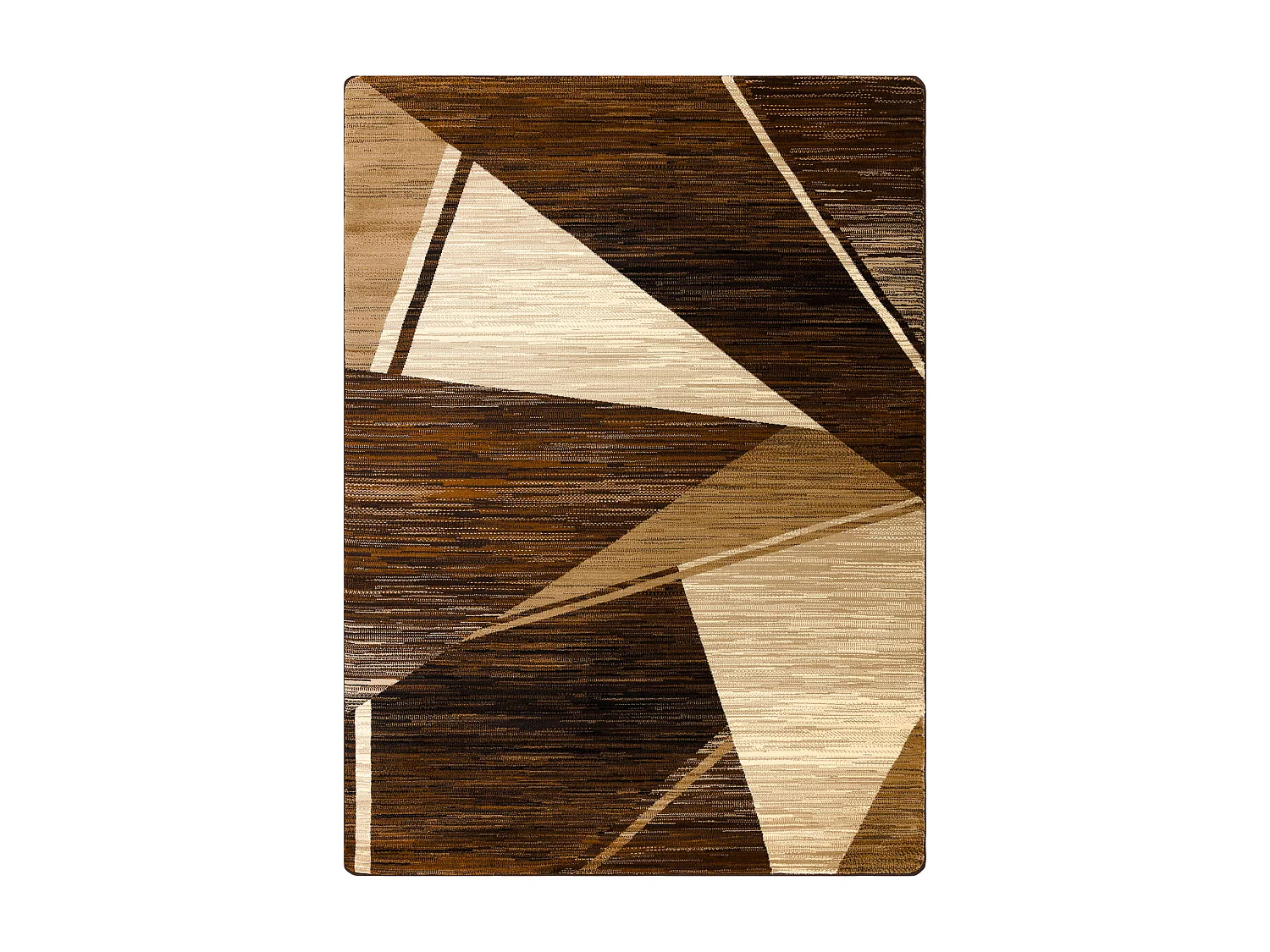 Tapis ROYAL HE397 Géométrique - marron / beige 180x270 cm