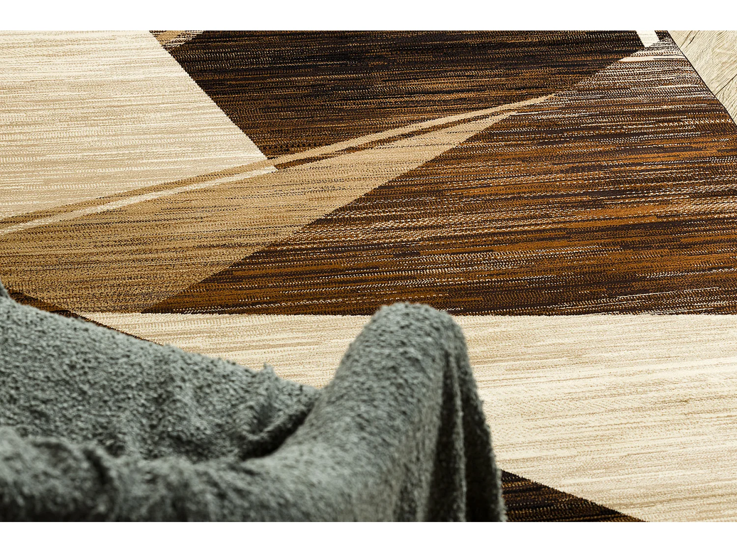 Tapis ROYAL HE397 Géométrique - marron / beige 180x270 cm