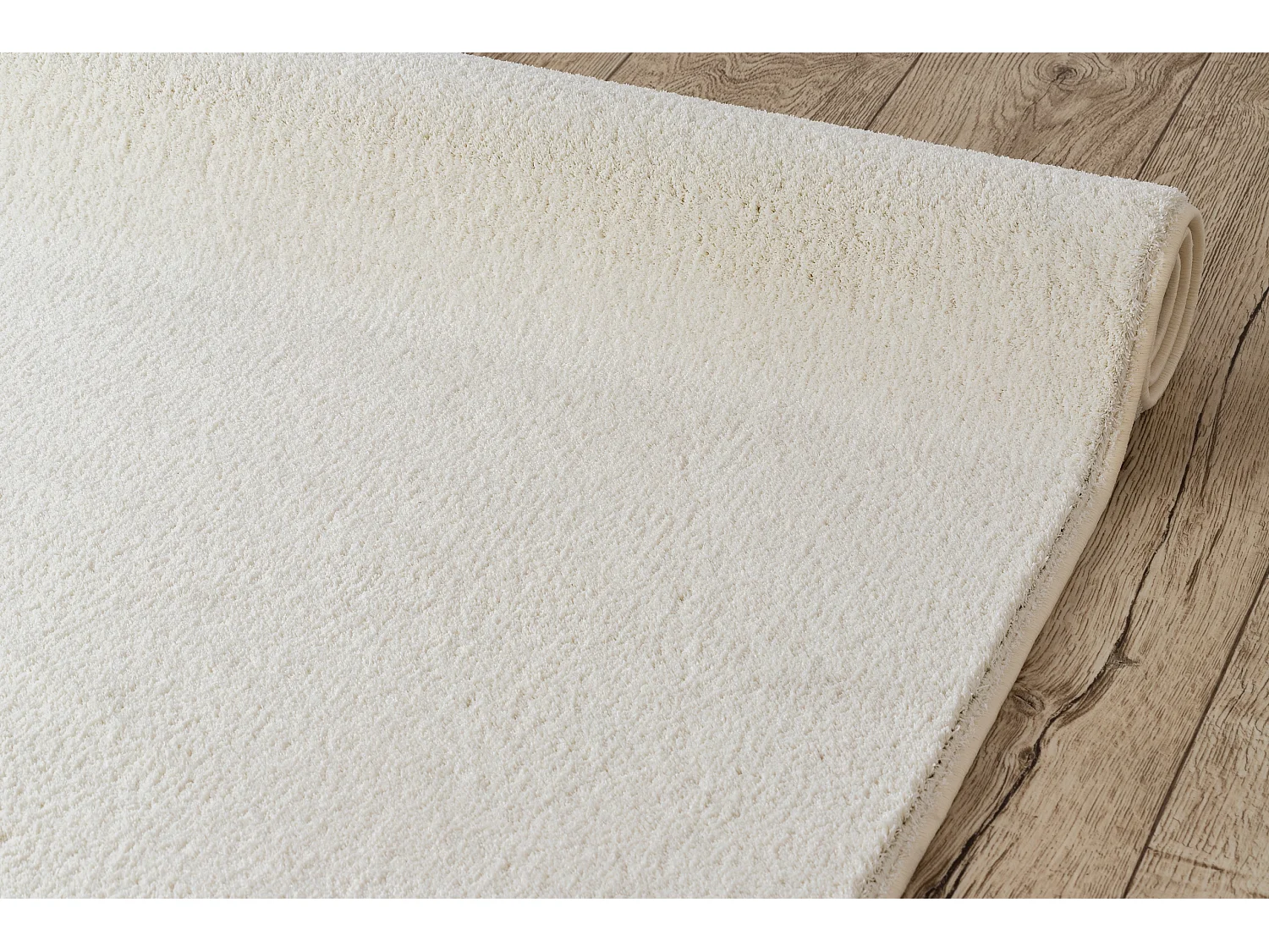 TAPIS - MOQUETTE VELVET MICRO crème plaine couleur unie 170x230 cm