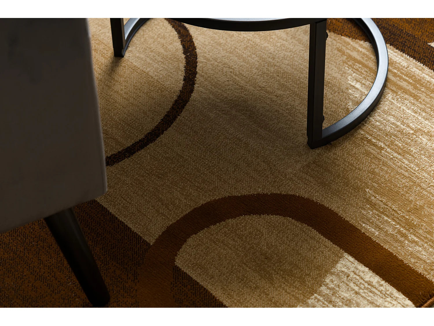 Tapis ROYAL HE405 Géométrique - marron / crème 250x350 cm