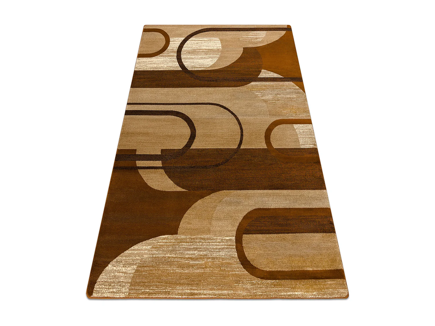 Dywan ROYAL HE405 Geometryczny - brązowy / krem 180x270 cm