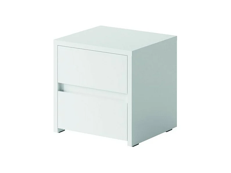 Table de Nuit SHERRY - Design Moderne avec 2 Tiroirs