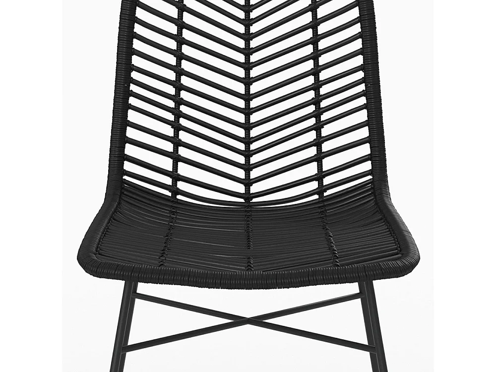 Cabezal de cama en ratán y rejilla 140 cm - Naïra