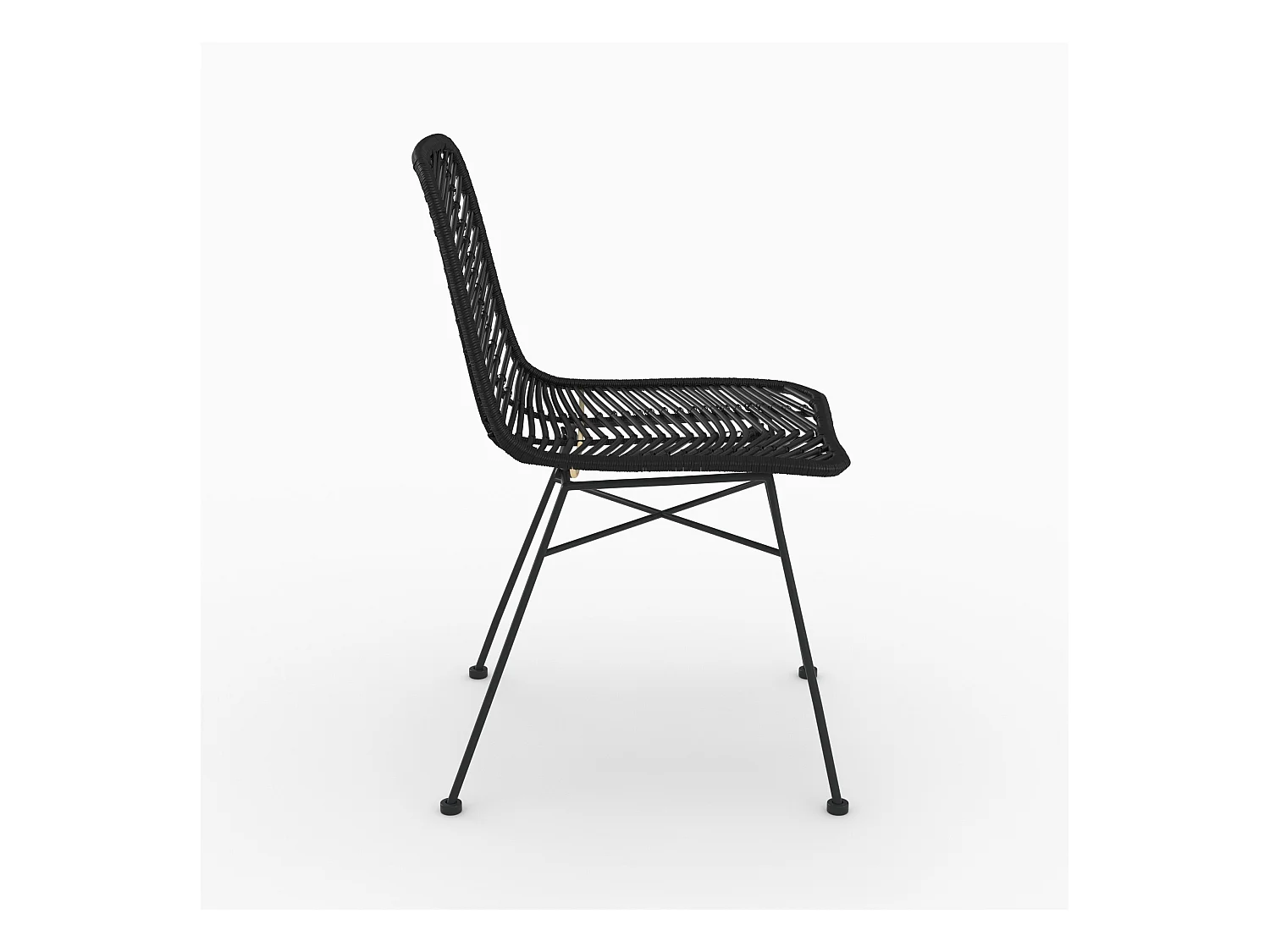 Cabezal de cama en ratán y rejilla 140 cm - Naïra