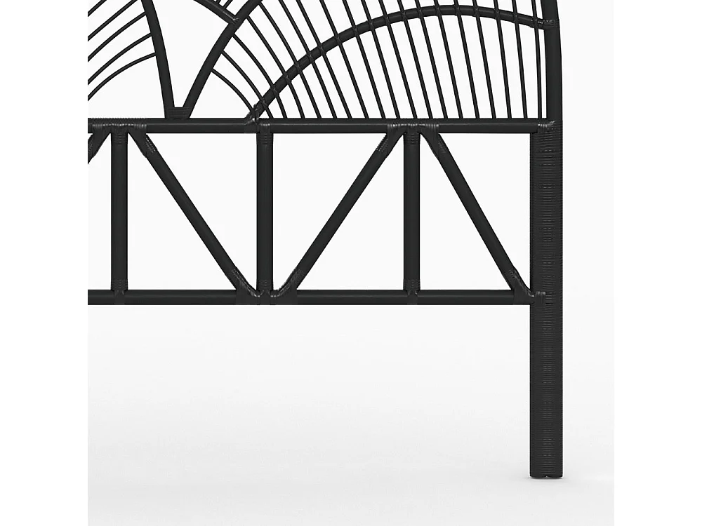 Tête de lit en rotin noir 160 cm - Séléné