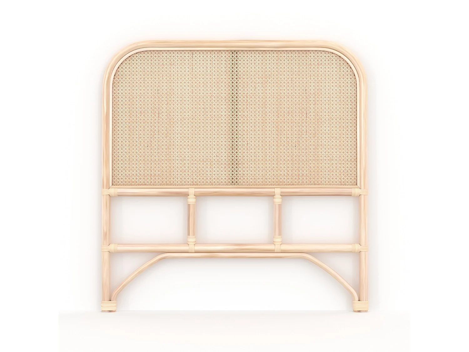 Testiera del letto in rattan e paglia di Vienna 90 cm - Naïra