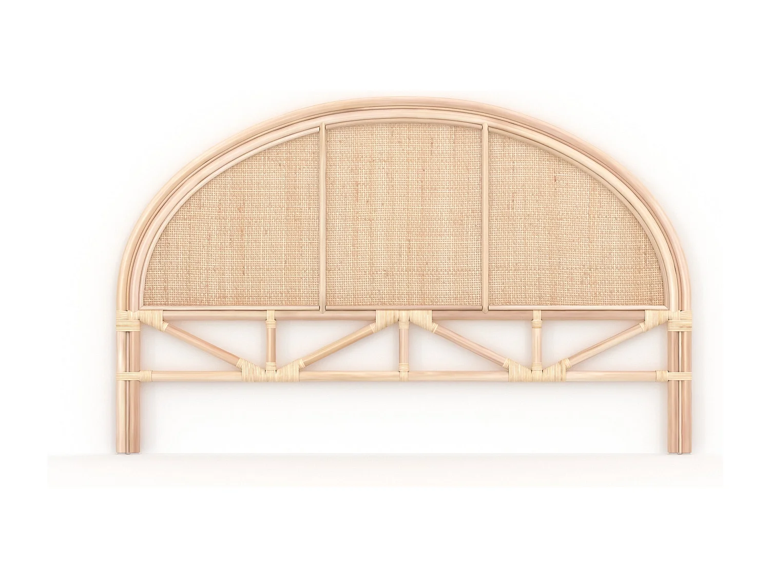 Cabecero de cama en ratán y rejilla 160 cm - Madya