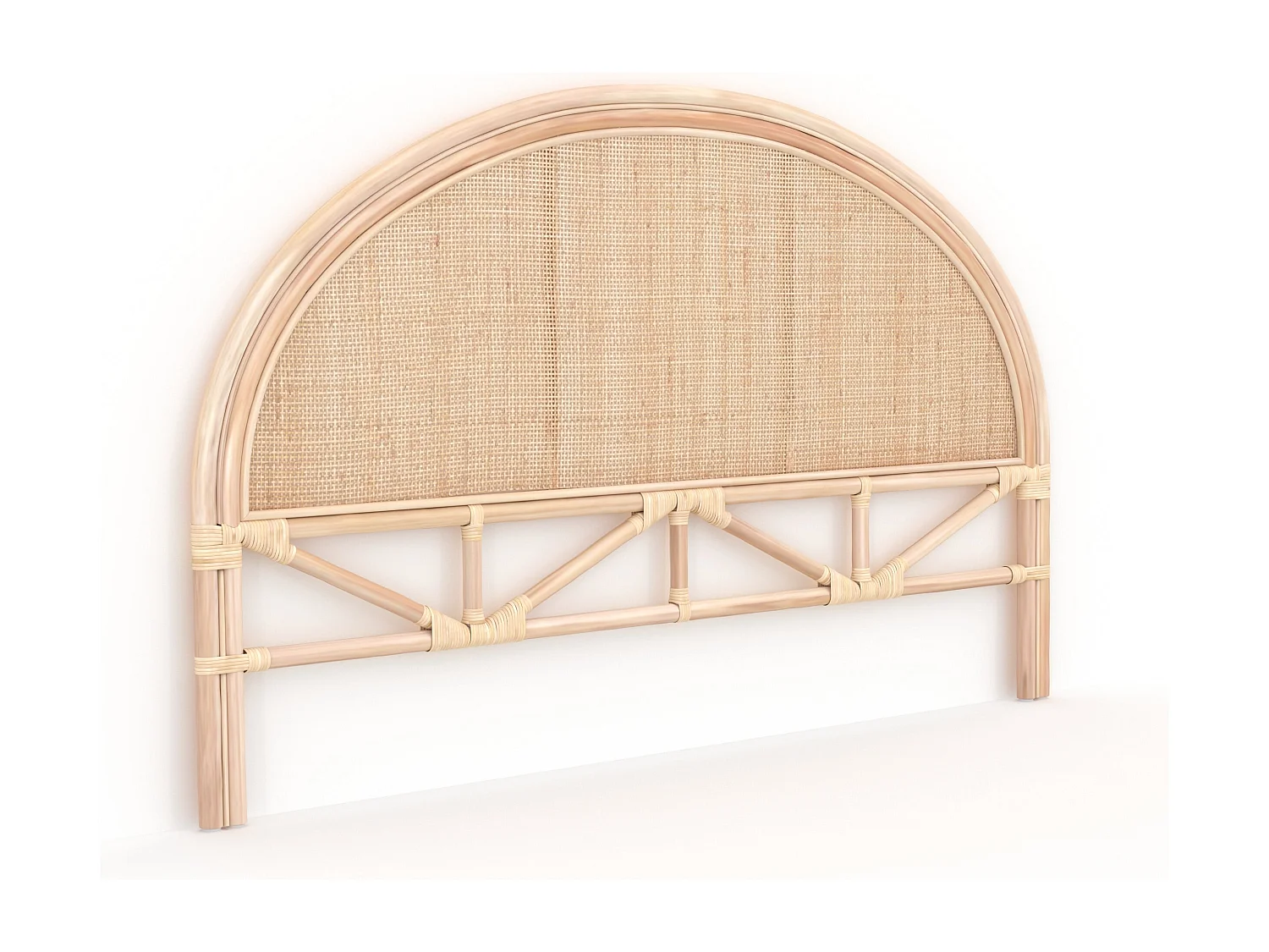 Cabecero de cama en ratán y rejilla 160 cm - Madya