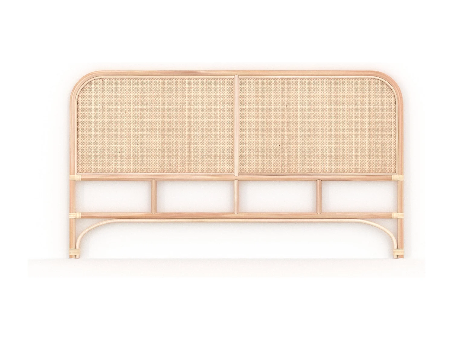 Tête de lit en rotin et treillis 160 cm - Naïra