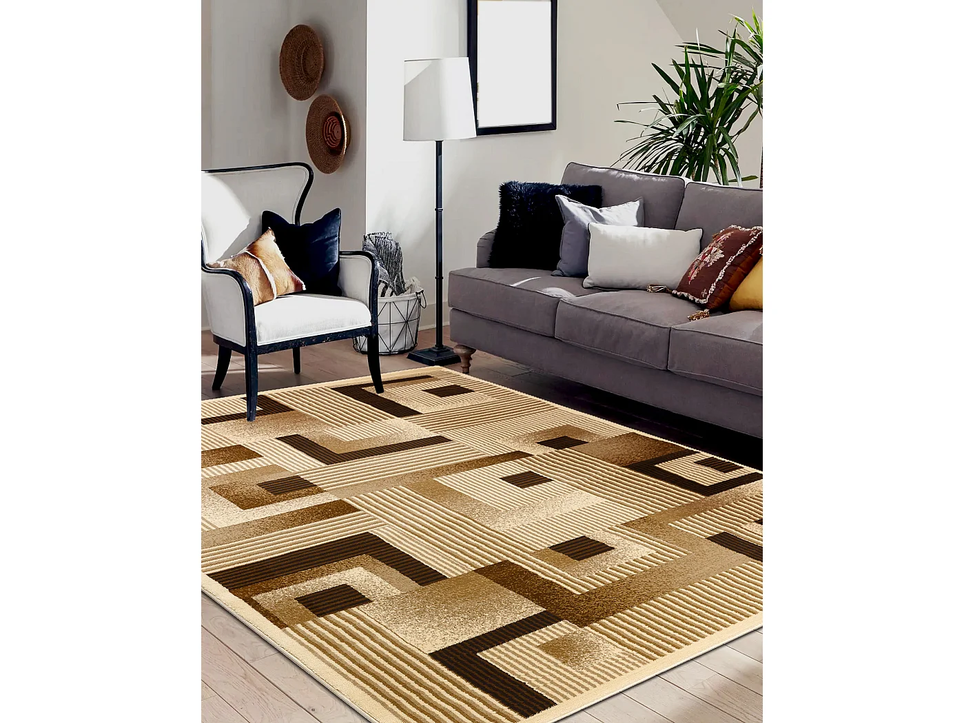 Tapijt ROYAL G2069 Geometrisch, lijnen - room 300x400 cm