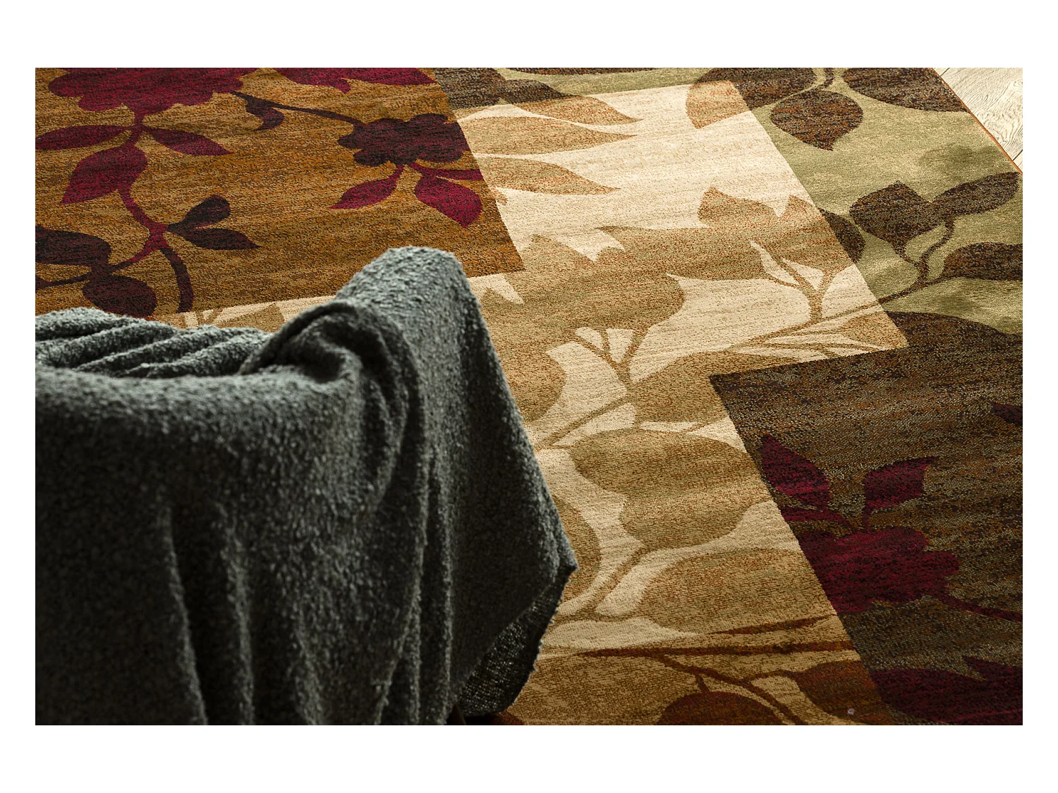 Tapijt ROYAL 5282 Bladeren - beige / groen 180x270 cm