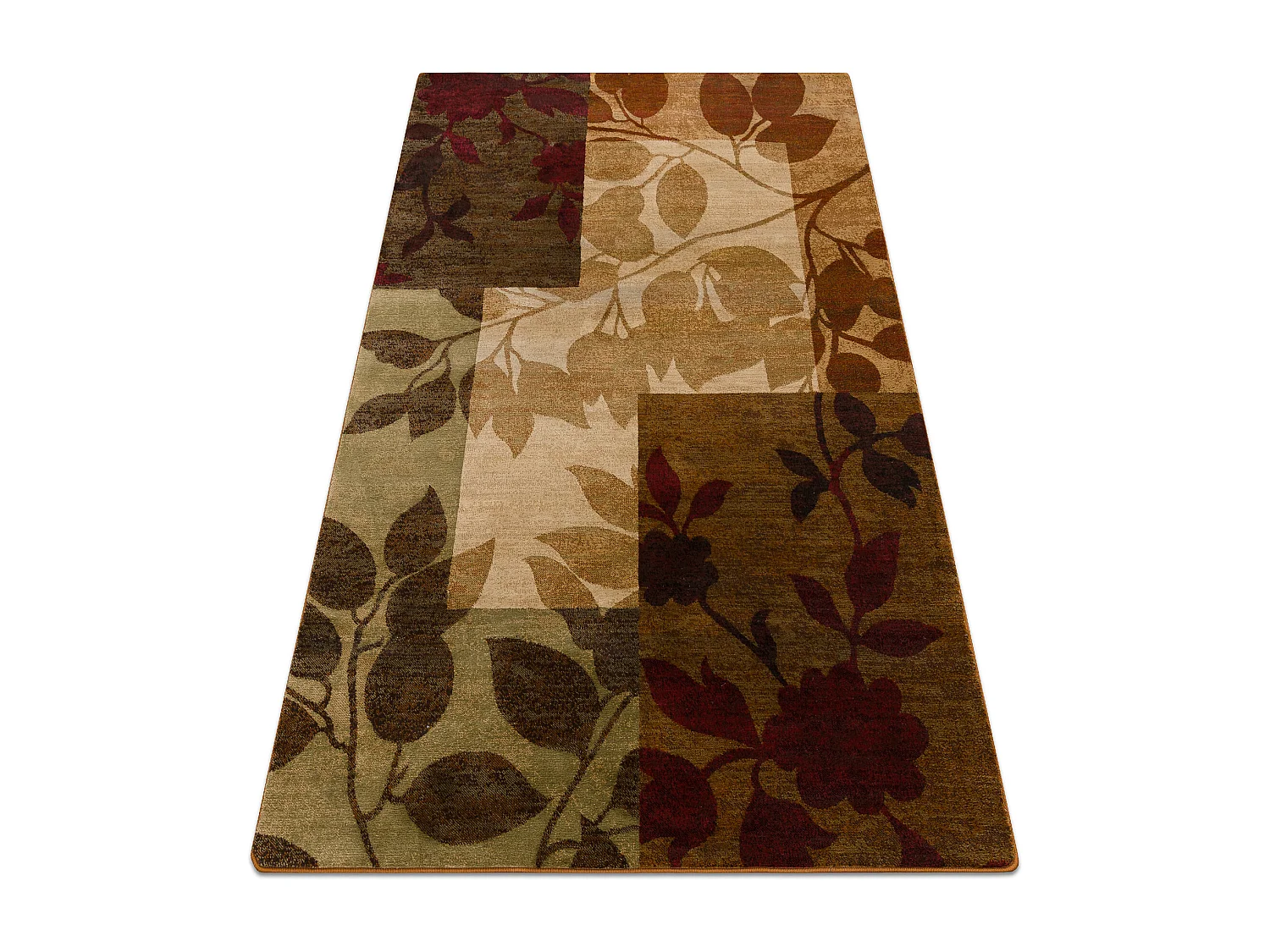 Alfombra ROYAL 5282 Hojas - beige / verde 180x270 cm