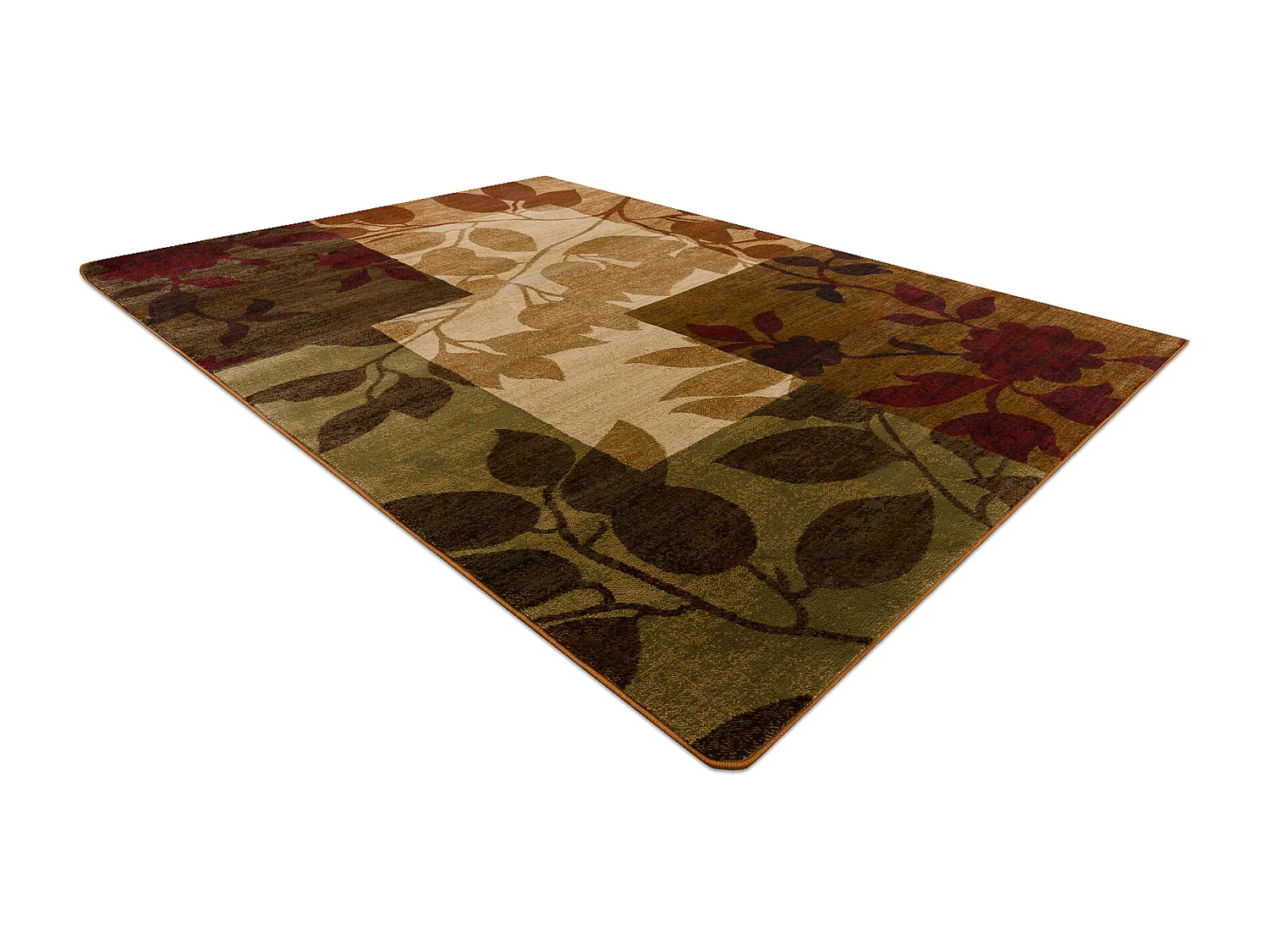 Alfombra ROYAL 5282 Hojas - beige / verde 180x270 cm