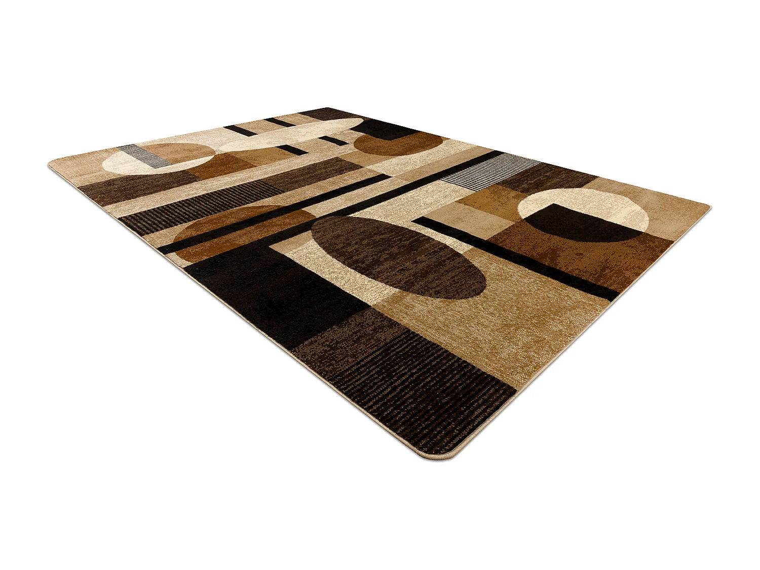 Tappeto ROYAL 5376 Geometrici, cerchi - beige / crema 100x200 cm