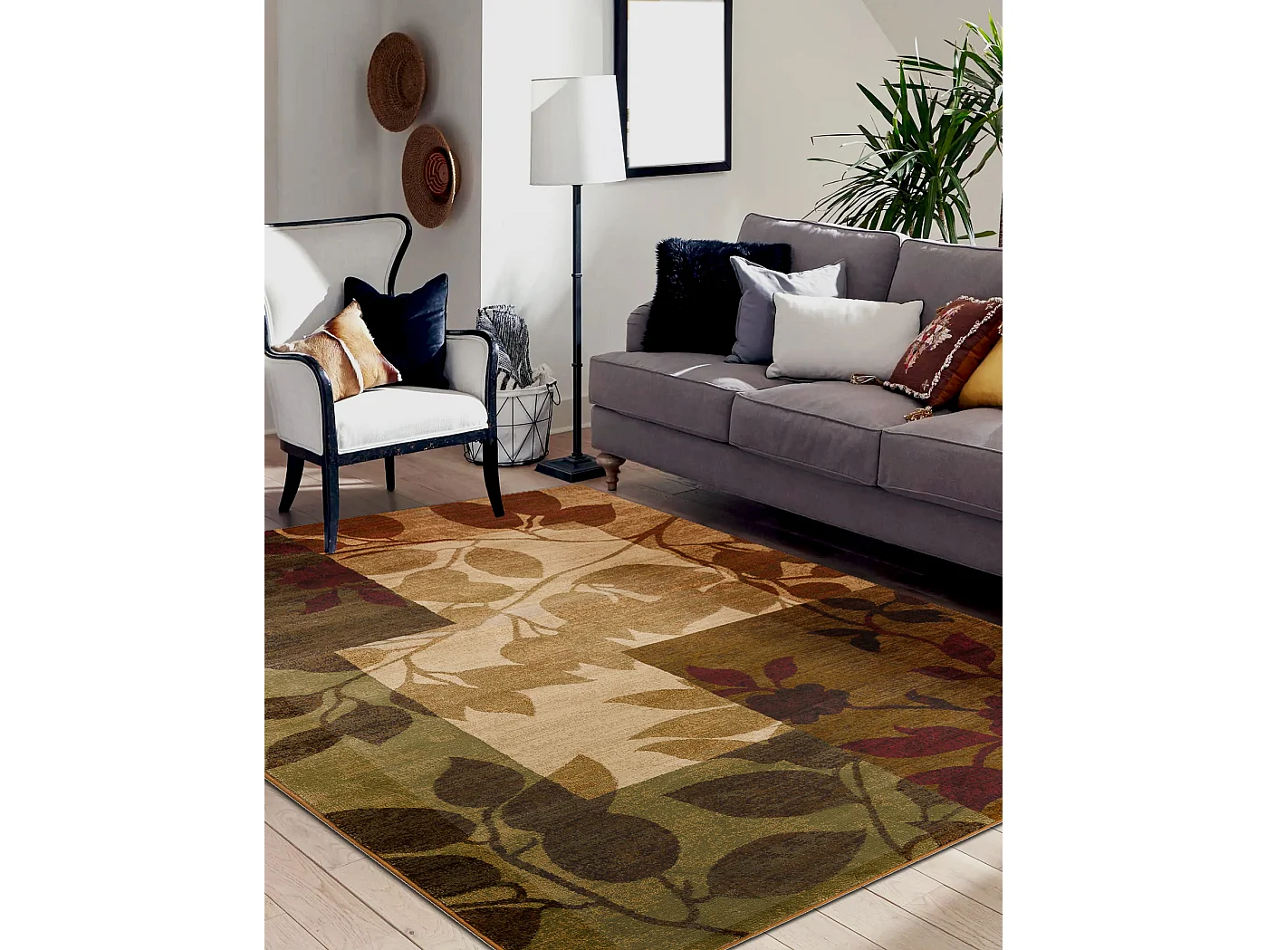 Tapete ROYAL 5282 Folhas - bege / verde 300x400 cm