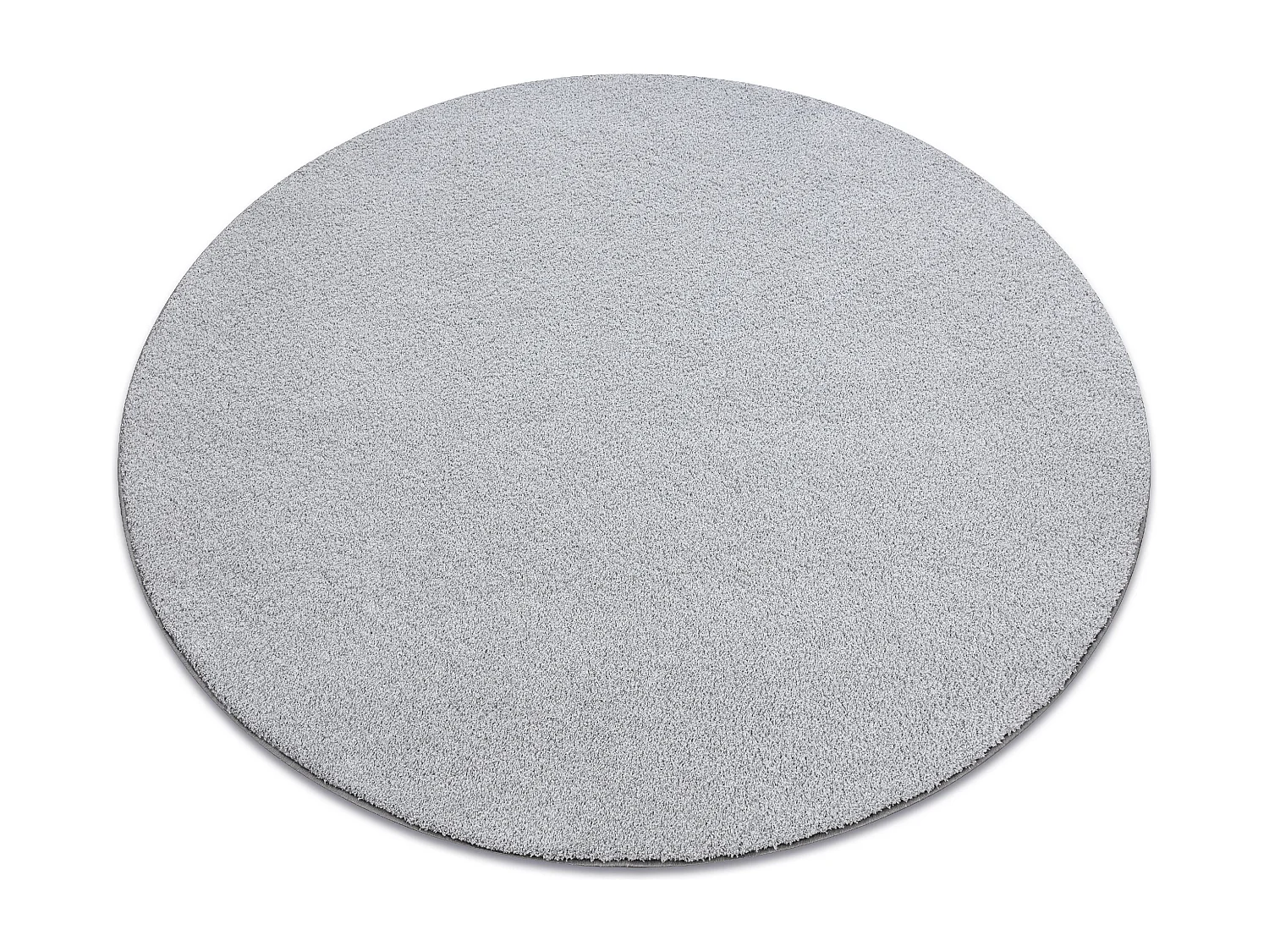 TAPIS cercle VELVET MICRO gris 90 plaine couleur unie cercle 100 cm
