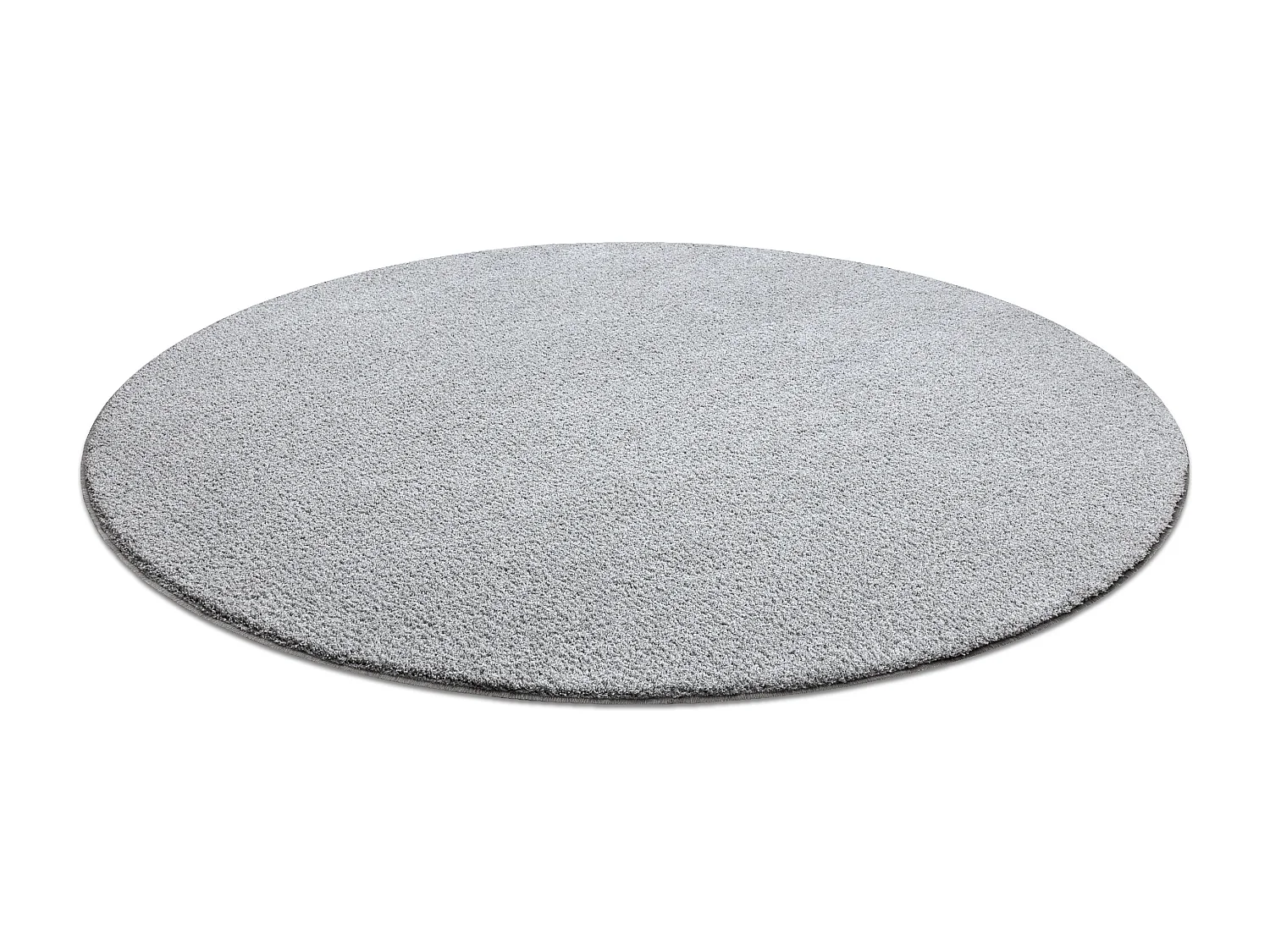 TAPIS cercle VELVET MICRO gris 90 plaine couleur unie cercle 100 cm