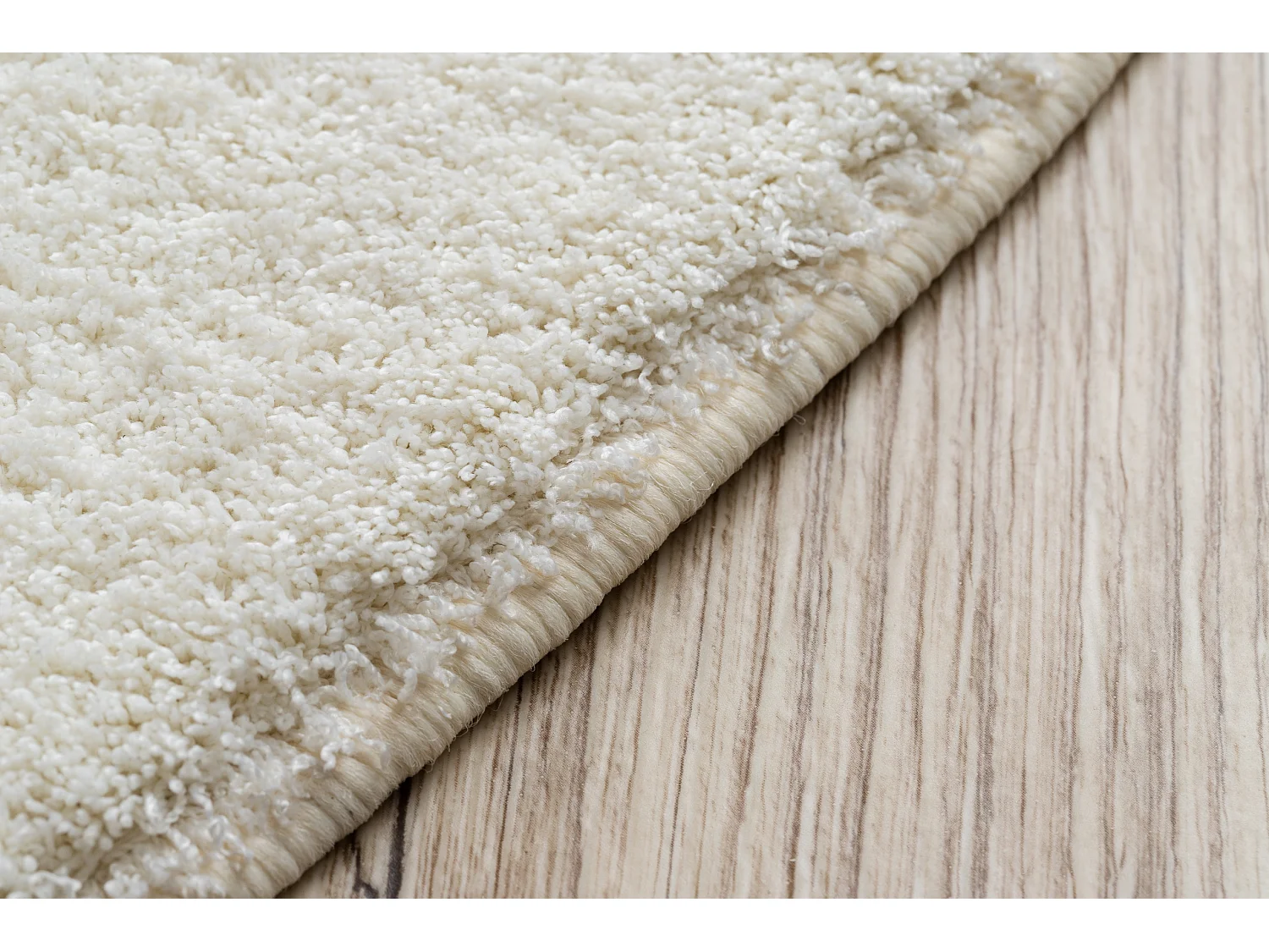 TAPIS cercle VELVET MICRO crème plaine couleur unie cercle 133 cm