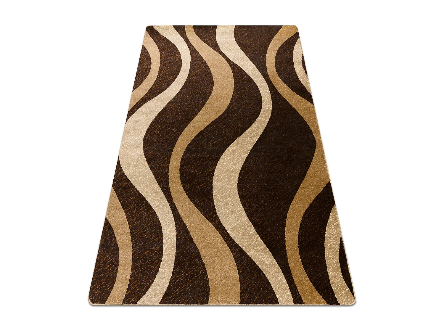 Tapijt ROYAL G3565 Golven - bruin / beige 100x200 cm