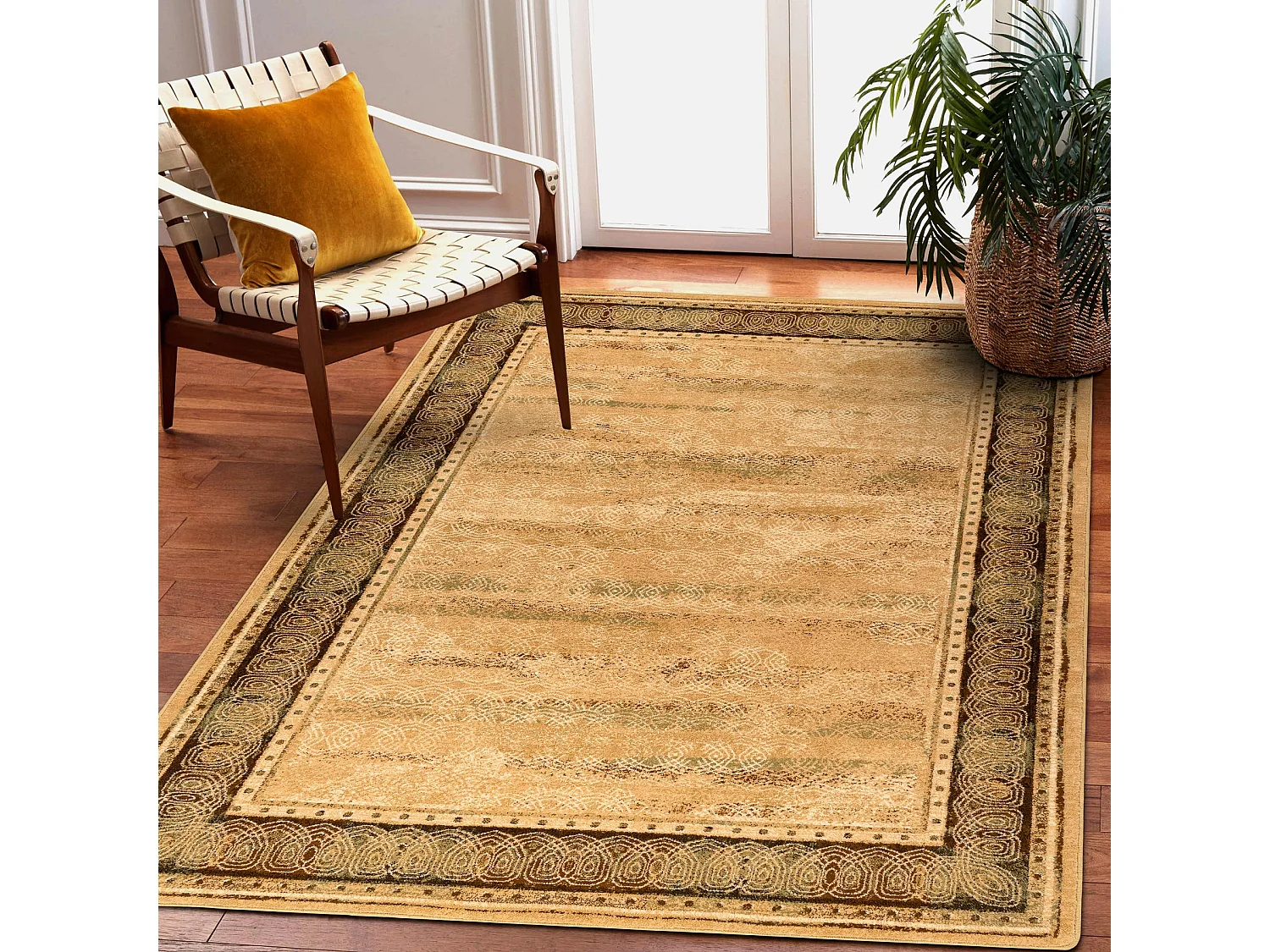 Tapijt OMEGA LAVA honing 100x150 cm