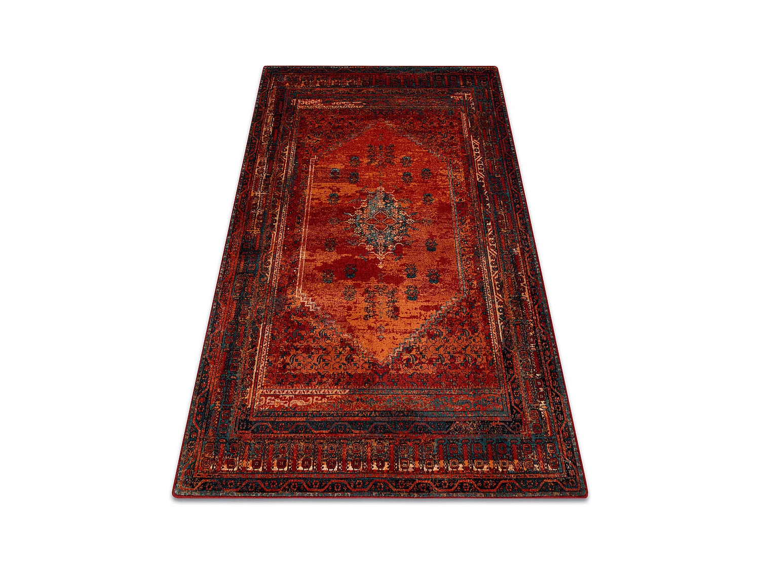 Wollteppich OMEGA MISTIK rot 100x150 cm