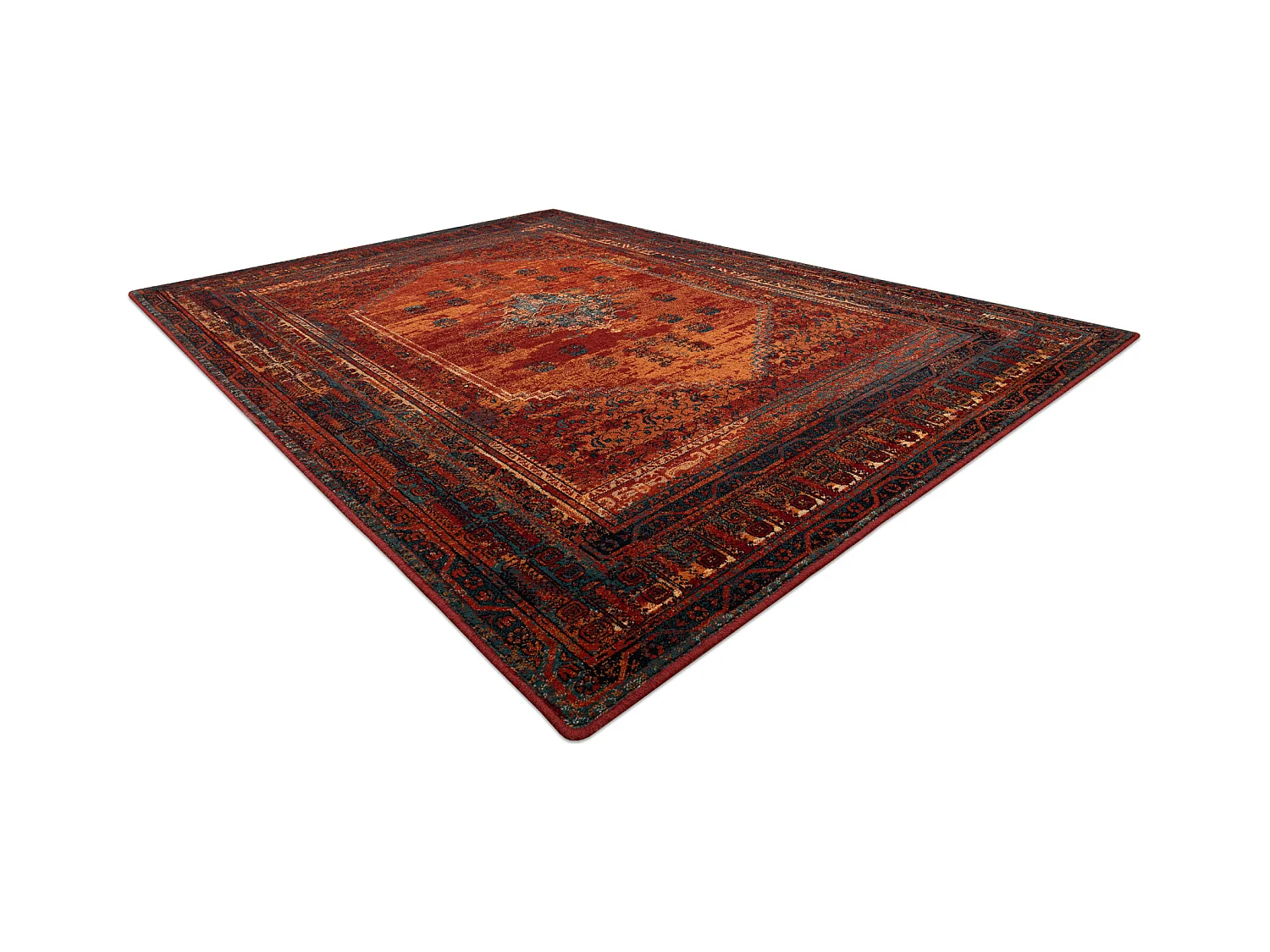 Wollteppich OMEGA MISTIK rot 100x150 cm