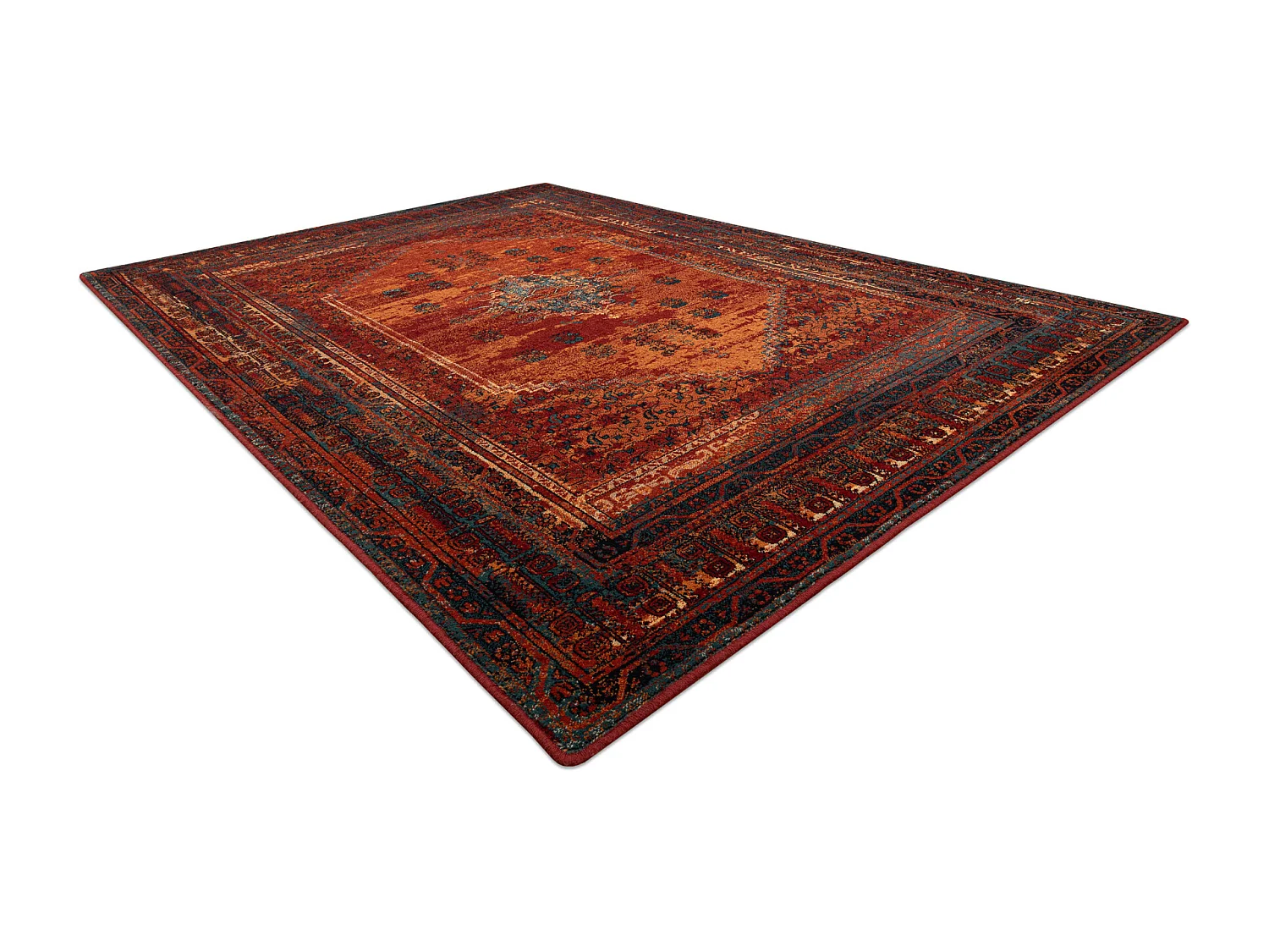 Wollteppich OMEGA MISTIK rot 100x150 cm