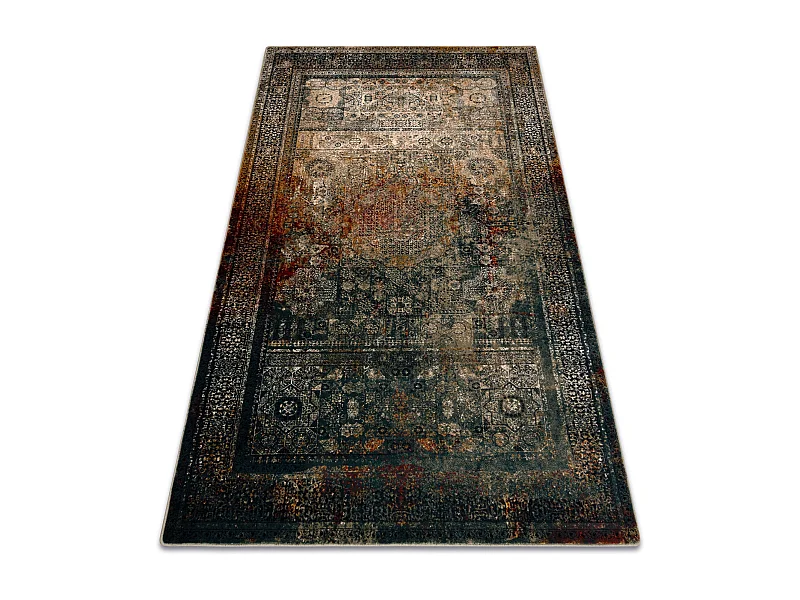Tapete de lã OMEGA MAMLUK Roseta vintage esmeralda 100x150 cm
