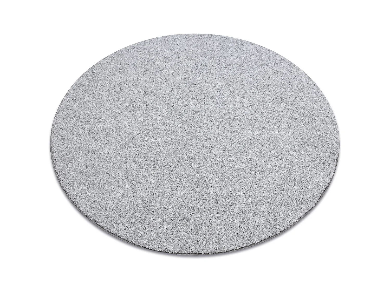 Teppich rund VELVET MICRO grau 90 eben, glatt, einfarbig cercle 150 cm