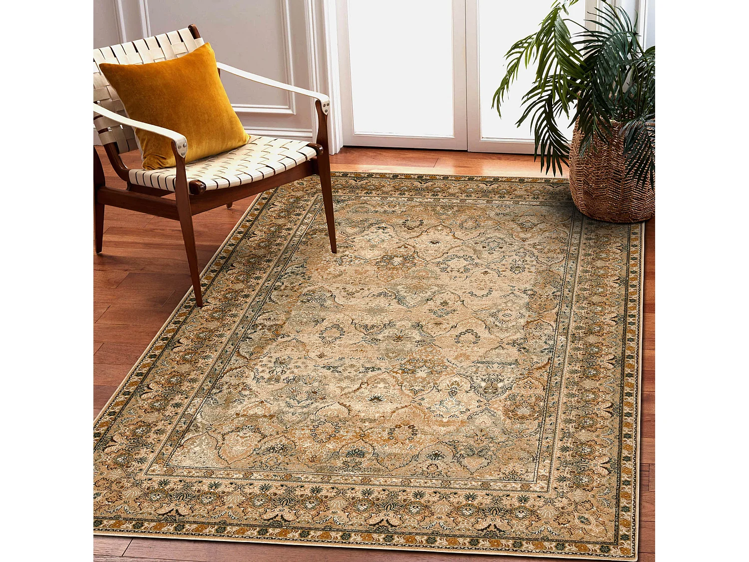 Tapis en laine OMEGA KASHMIR crème 100x150 cm