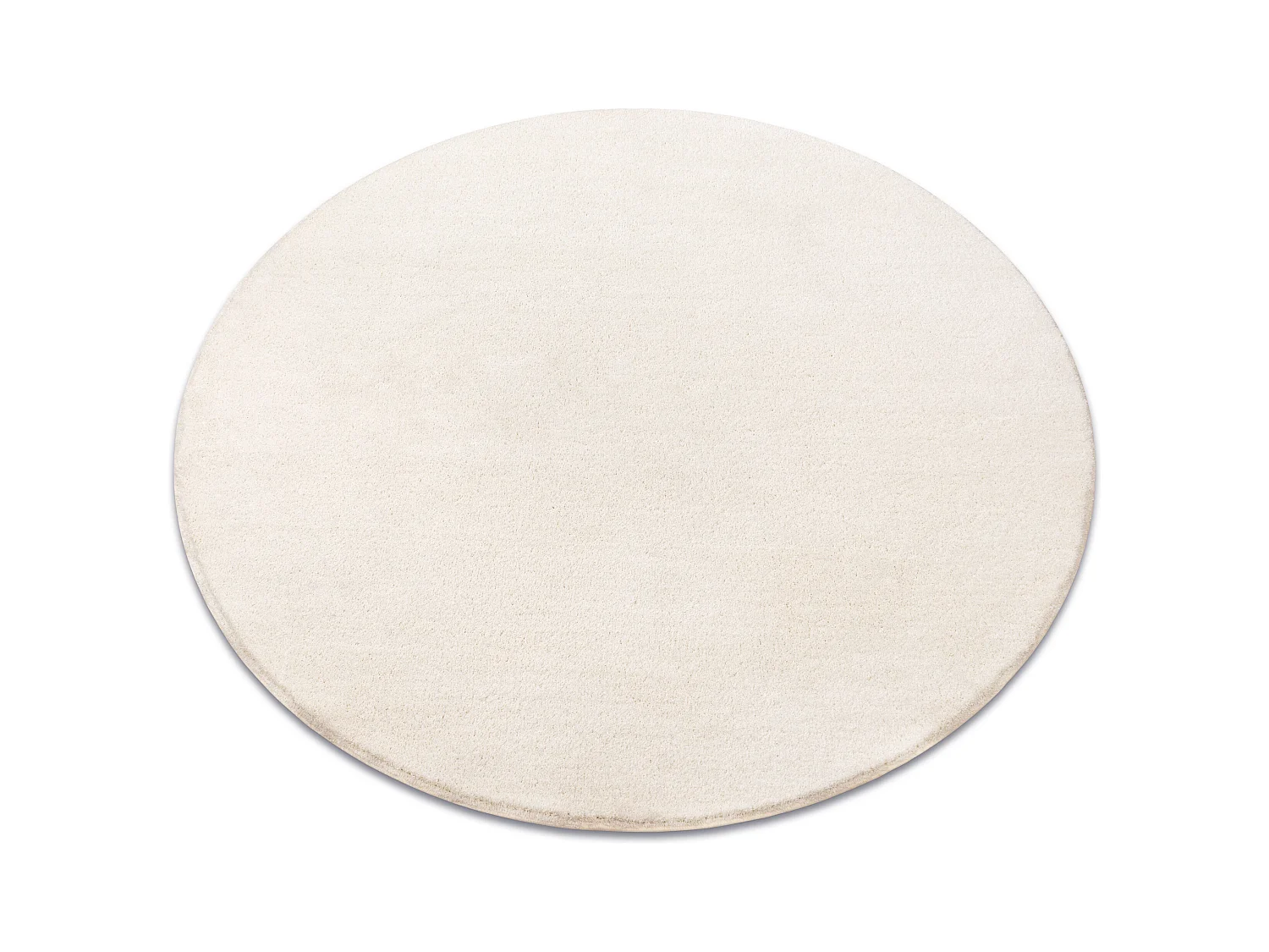 Teppich rund VELVET MICRO creme 031 eben, glatt, einfarbig cercle 200 cm