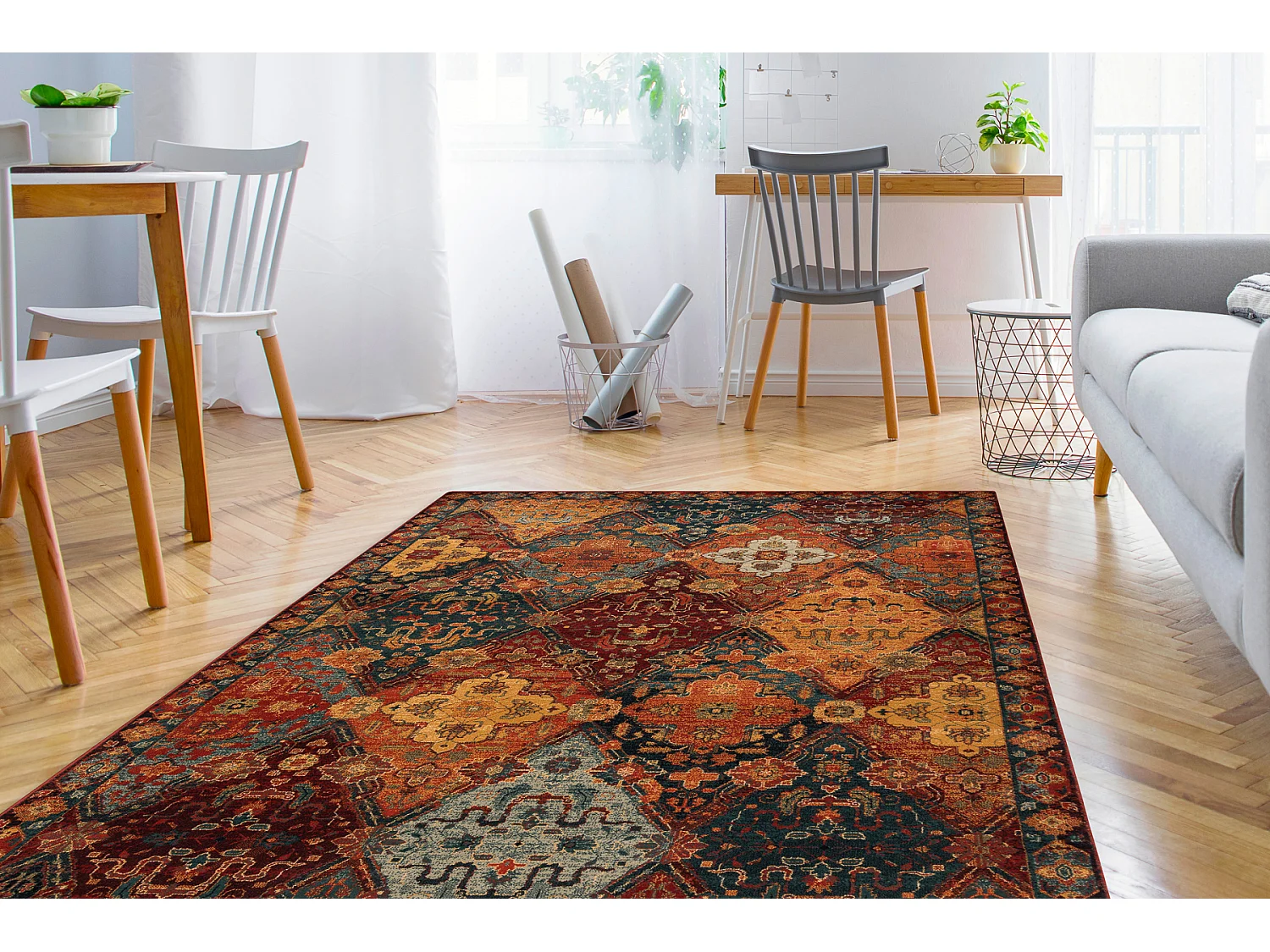 Tapijt OMEGA Torino oosters - robijn 300x400 cm