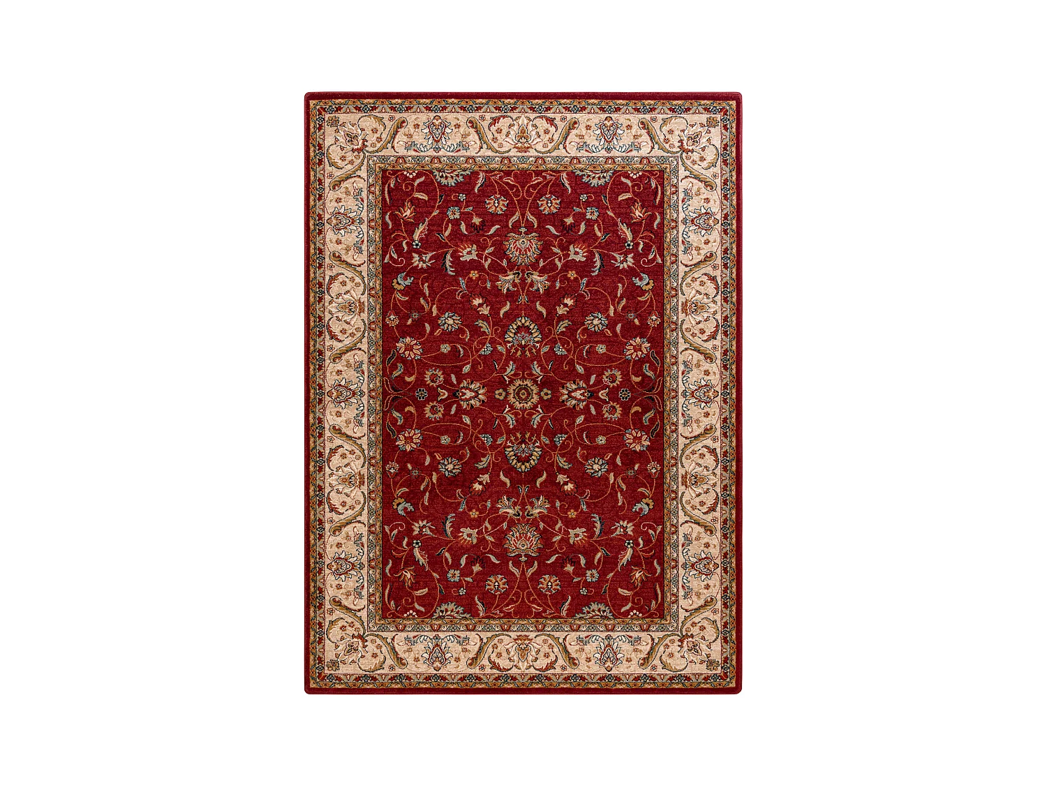 Tapijt OMEGA ARIES bloemen robijn 100x150 cm