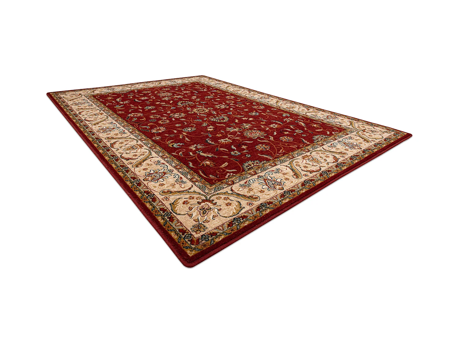 Tapijt OMEGA ARIES bloemen robijn 100x150 cm