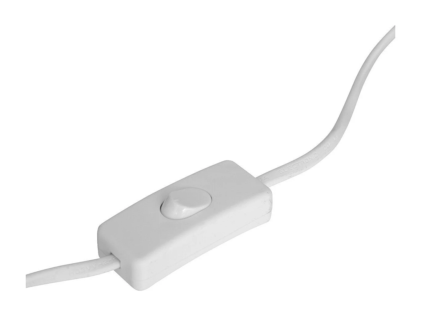 Lampe à poser en céramique Blanche et abat-jour en Rotin H 47 cm