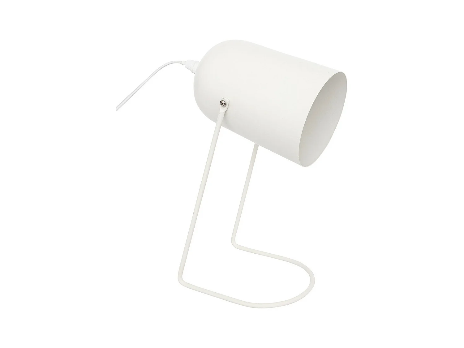 Lampe à poser en métal Blanc H 30 cm
