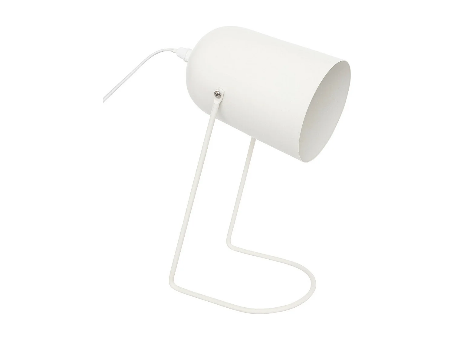 Lampe à poser en métal Blanc H 30 cm