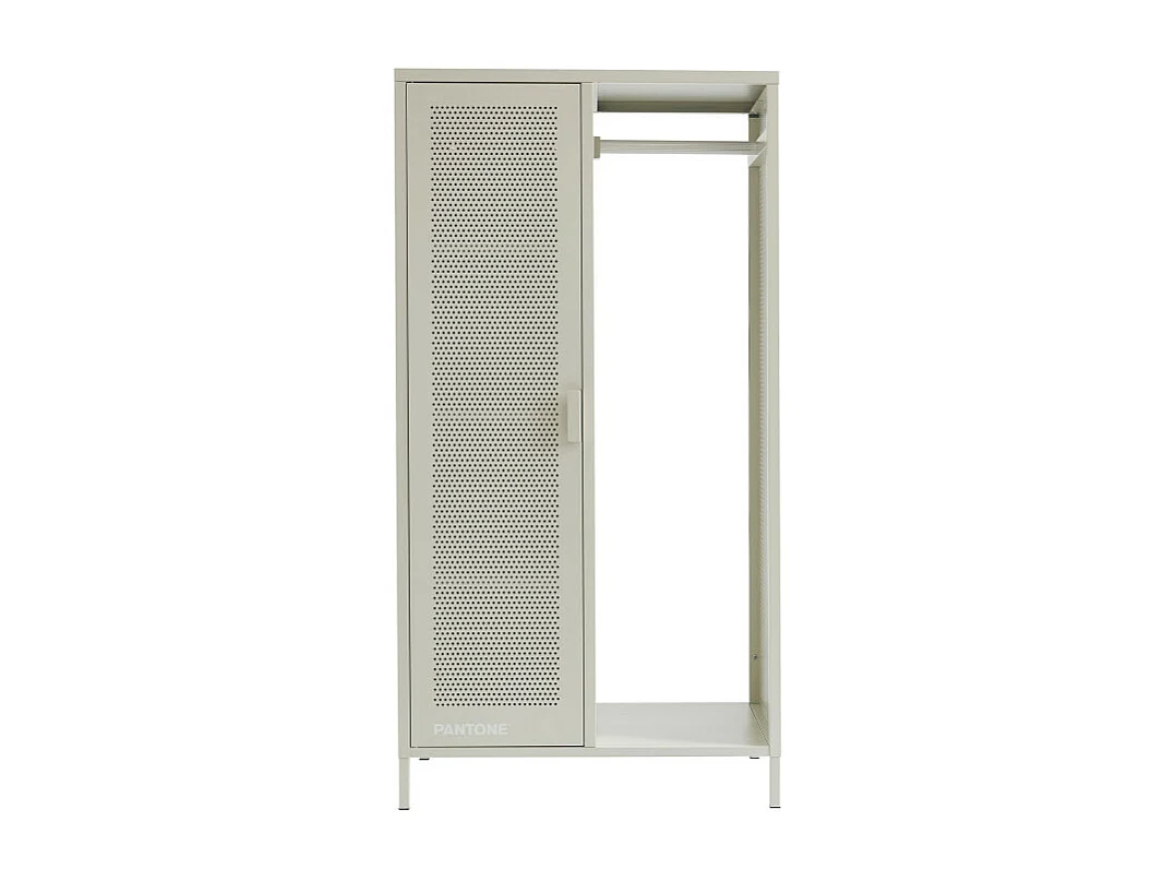 Nino - Vestiaire d'entrée 1 porte en métal PANTONE H145cm - Beige