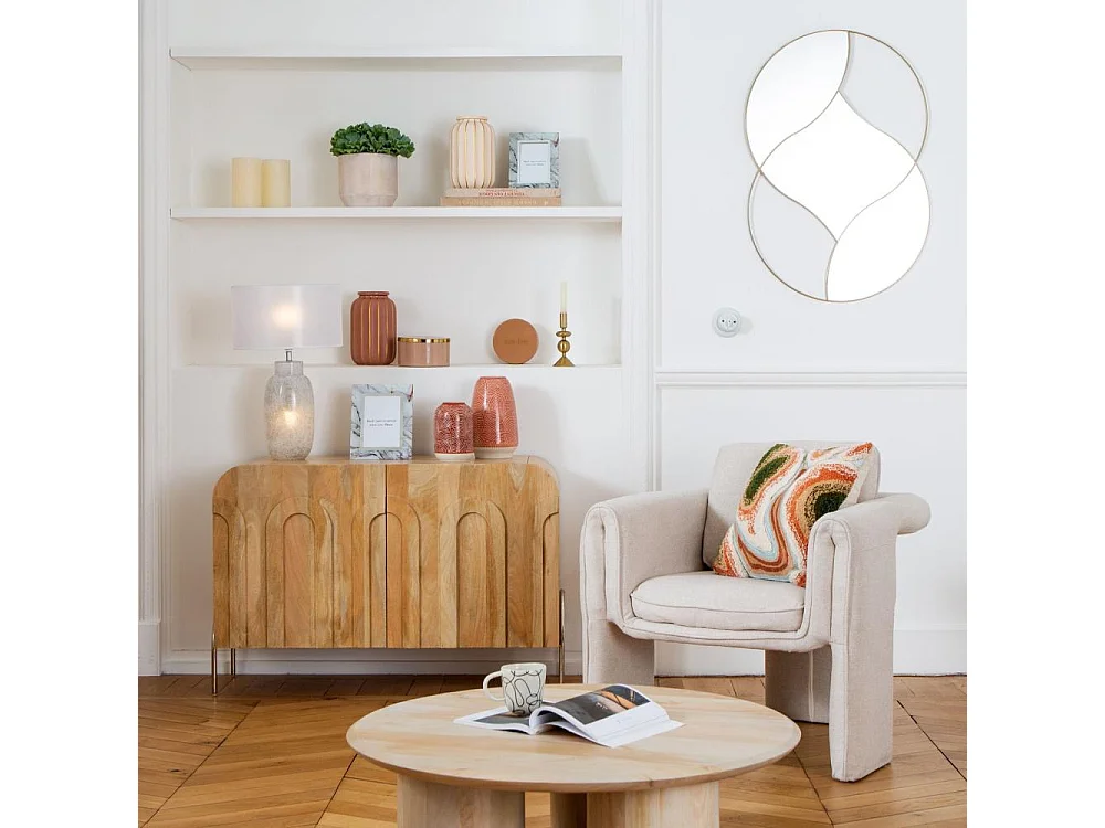 Fauteuil Scarlett blanc