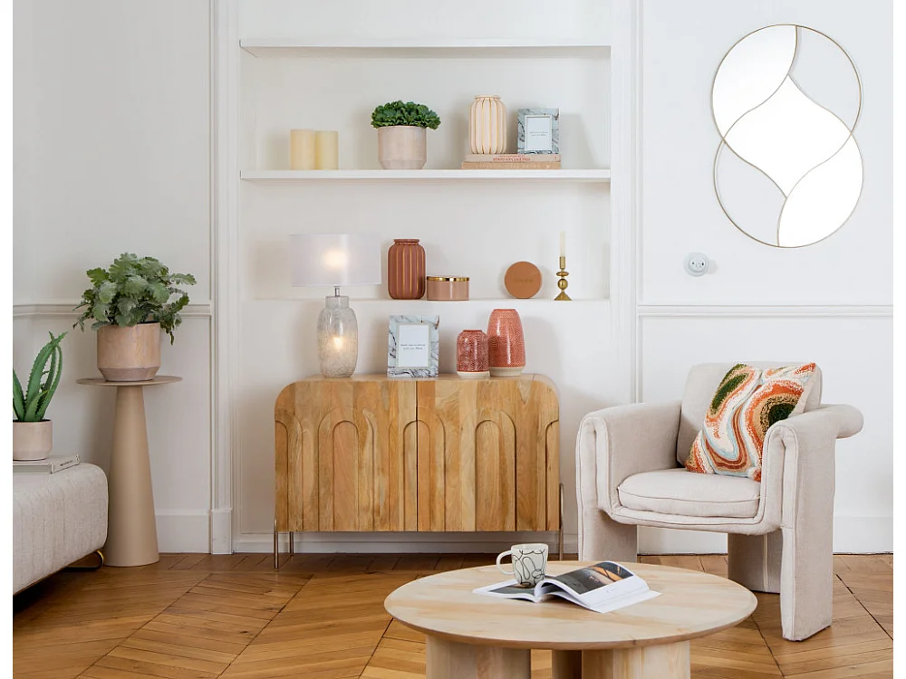 Fauteuil Scarlett blanc