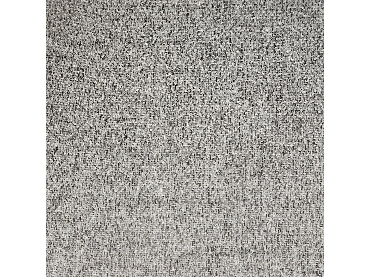 Chaise Fauteuil de table avec accoudoirs Gris chiné et pieds en bois