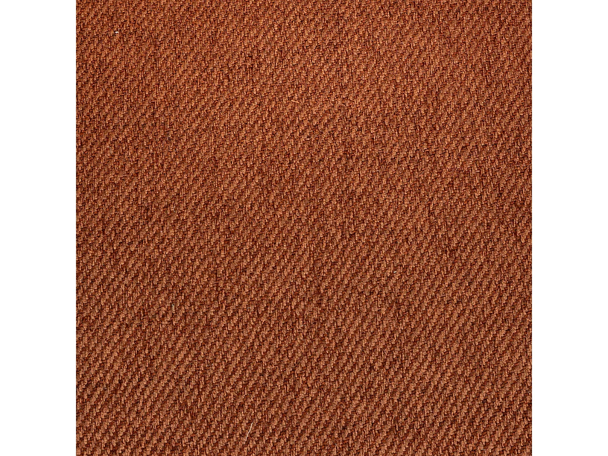 Chaise Fauteuil de table avec accoudoirs Ambre orange et pieds en bois