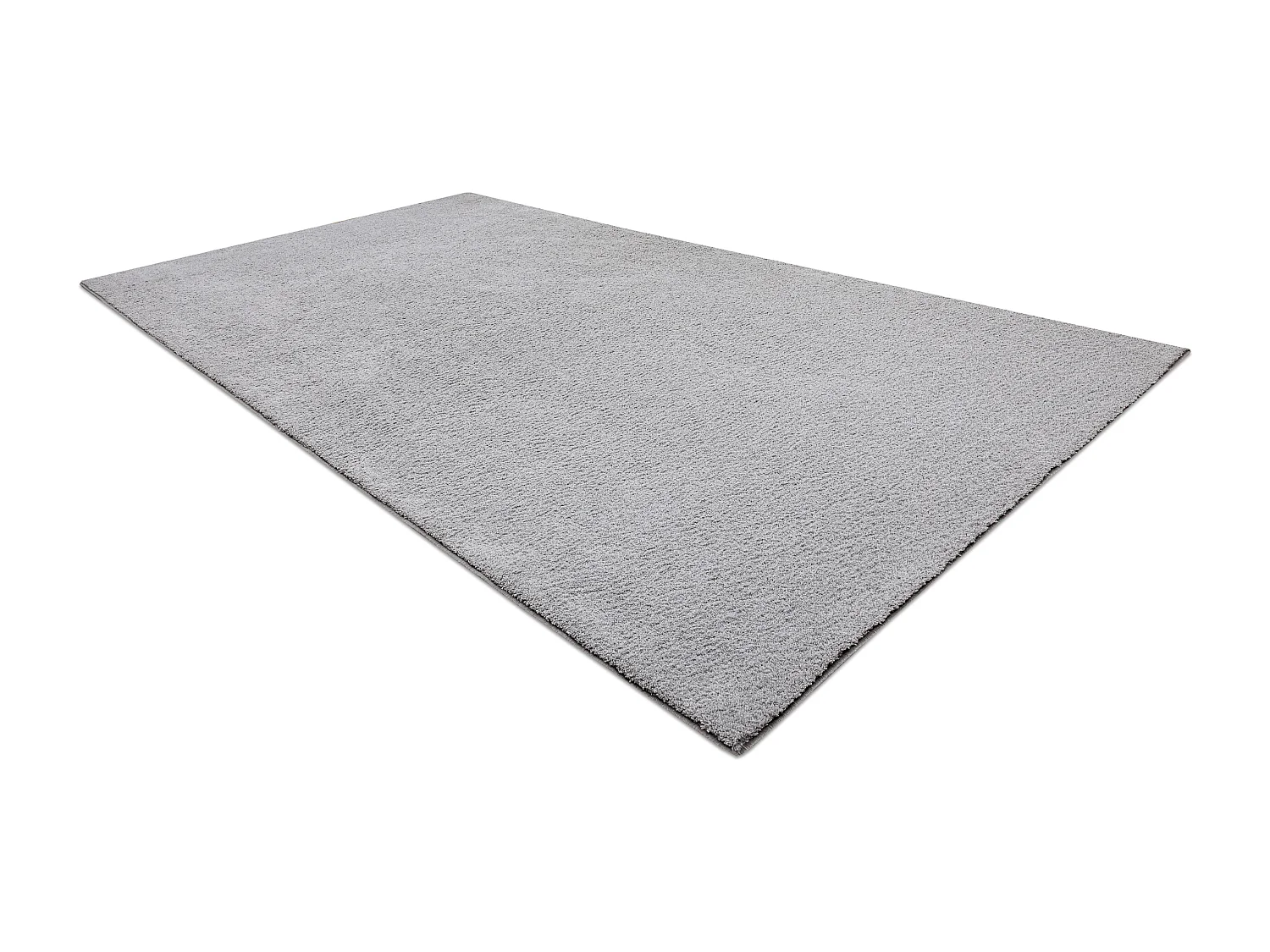 Teppich Teppichboden VELVET MICRO grau 90 eben, glatt, einfarbig 100x150 cm