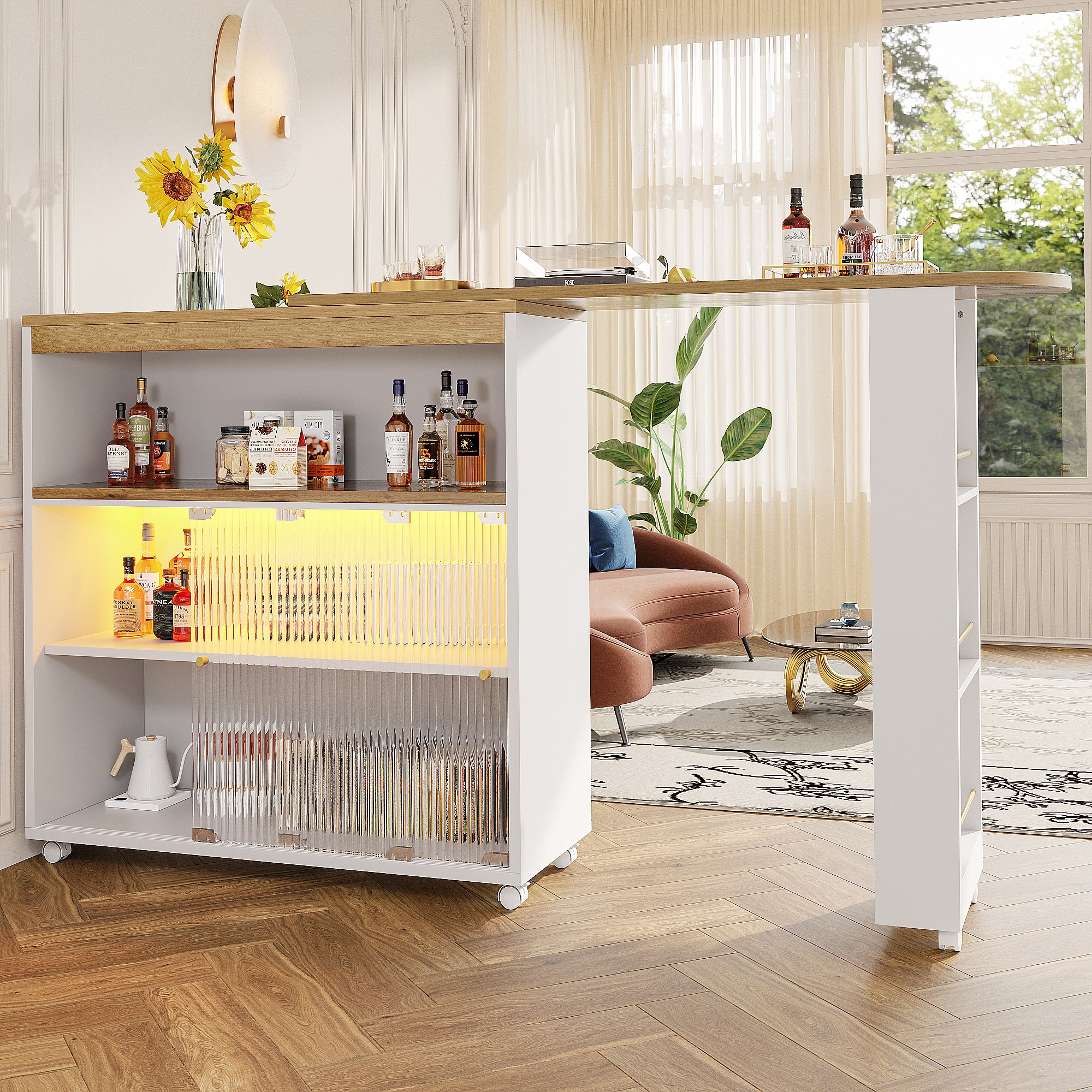 Récipient à 5 Compartiments En Plastique ABS Avec Couvercle - Organisateur épices, Noix, Bonbons Pour Cuisine, Bar, Buffet