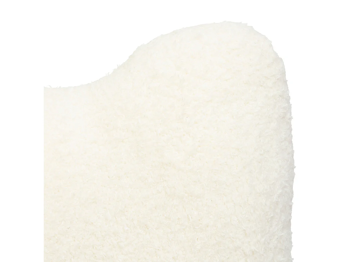 Coussin décoratif fourrure Blanche 35 x 48 cm