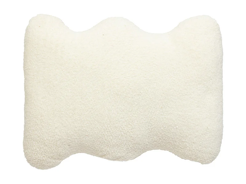 Coussin décoratif fourrure Blanche 35 x 48 cm