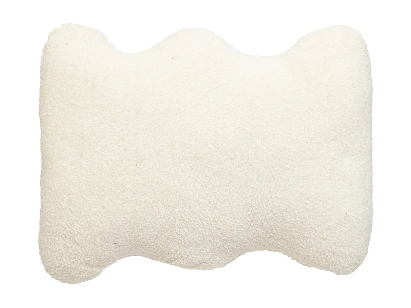 Coussin décoratif fourrure Blanche 35 x 48 cm