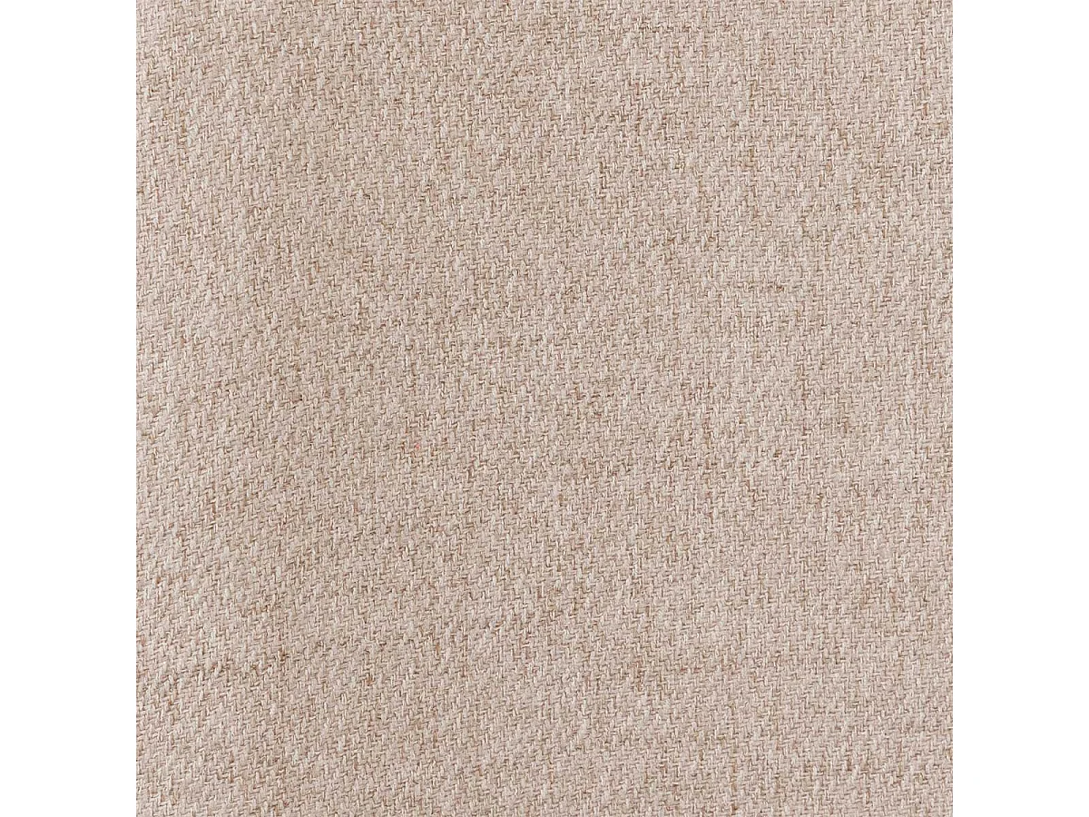 Chaise de table en tissu texturé Beige et pieds en métal